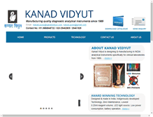 Tablet Screenshot of kanadvidyut.com